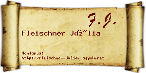 Fleischner Júlia névjegykártya