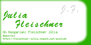 julia fleischner business card