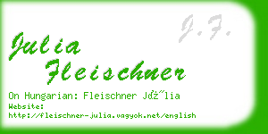 julia fleischner business card